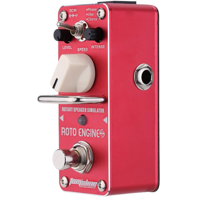 AROMA ARE-3 Roto Engine Rotary Speaker Simulator Mini enkel elektrisch gitaareffectpedaal met True red