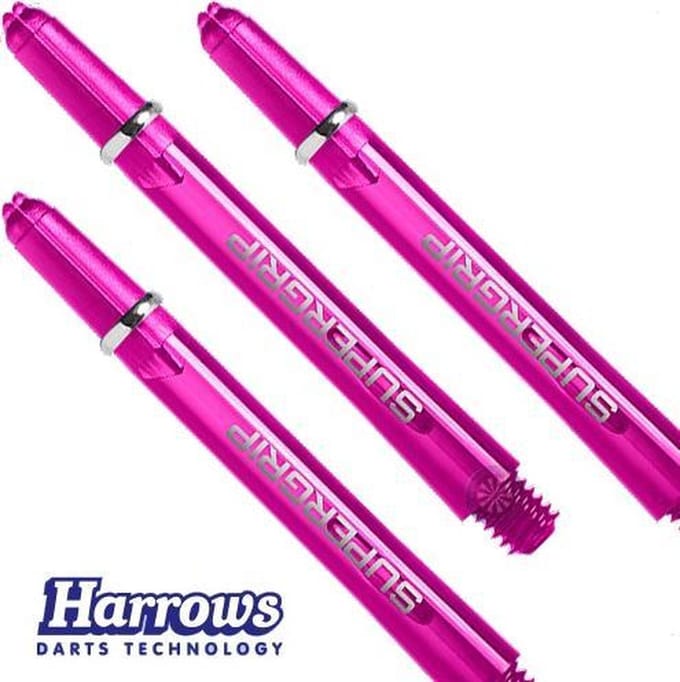 Harrows Supergrip Medium Dark Pink  Set Ã  3 stuks