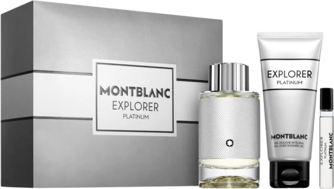 Montblanc Explorer Platinum Kit - EDP 100ml + EDP 7.5ml + Shower Gel 100ml
