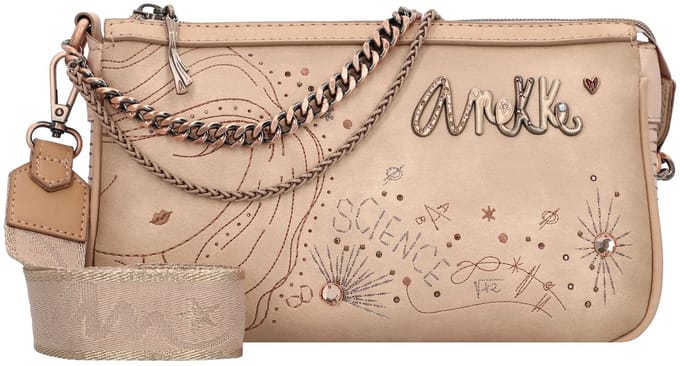 Anekke Schoudertas Handtas Hollywood Studio Crossbody Bag Nude Beige