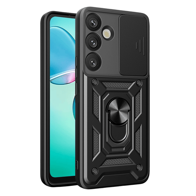 CaseBody Samsung Galaxy S25 Shield Hoesje Zwart