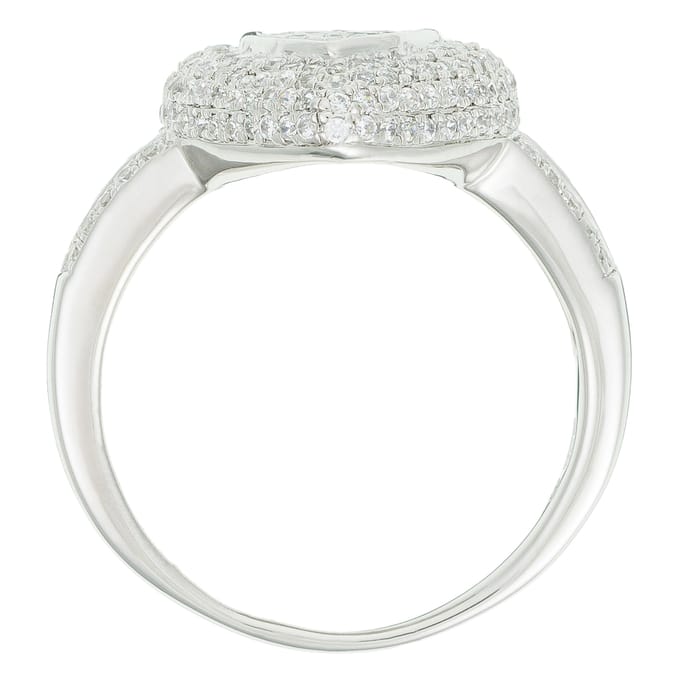 Orphelia ZR-3523/52 - Ring Pearshape - Micro Pavé Zirconium - 925 Zilver - Maat 52