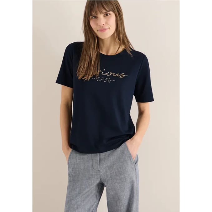 Shirt met print aan de voorkant