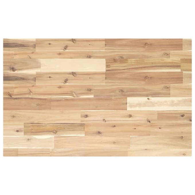 vidaXL - Wastafelblad - 60x50x4 - cm - onbehandeld - massief - acaciahout
