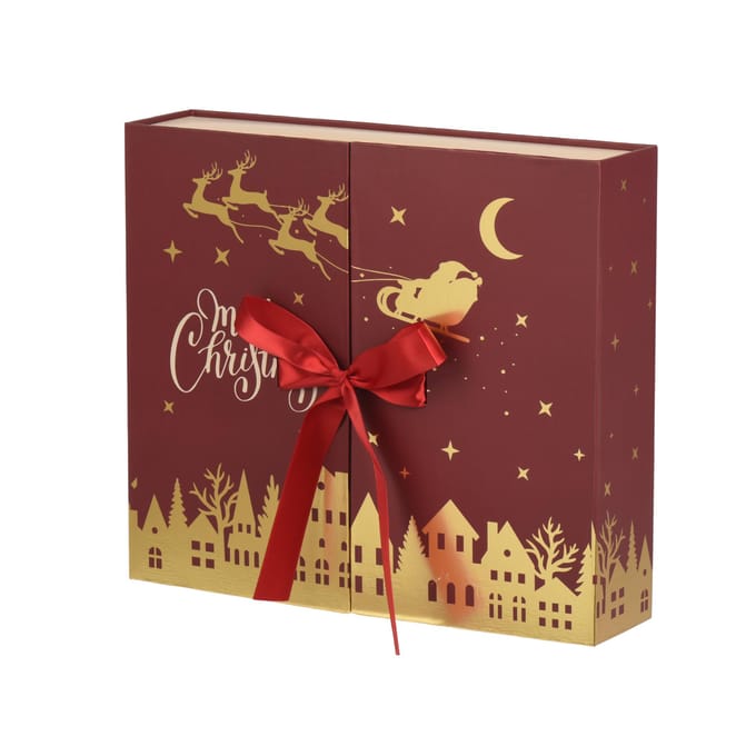 Adventskalender papier book gold foil book fsc mix