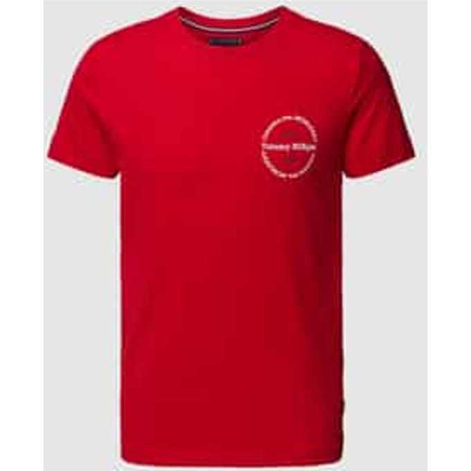 Slim fit T-shirt met ronde hals