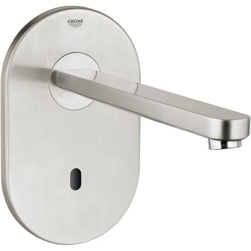 GROHE Eurosmart Cosmopolitan E - afbouwdeel wandkraan - uitloop 23cm - zonder menging - tranformator 230V - RVS