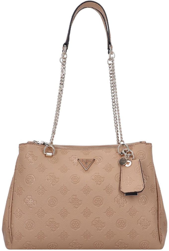 GUESS Schoudertas Cresidia Status Shoulder Satchel Bag Beige