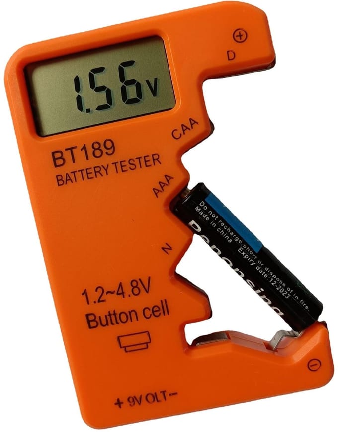 Dailygoody - Universal Accu Testers voor C, AA, AAA, D, N, 9V en 6F22 Batterijen -