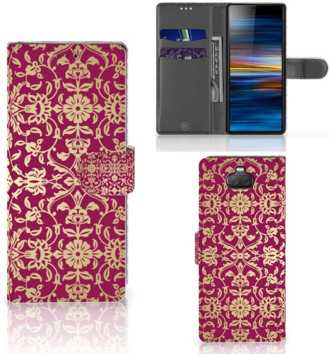 Wallet Case Sony Xperia 10 Barok Pink