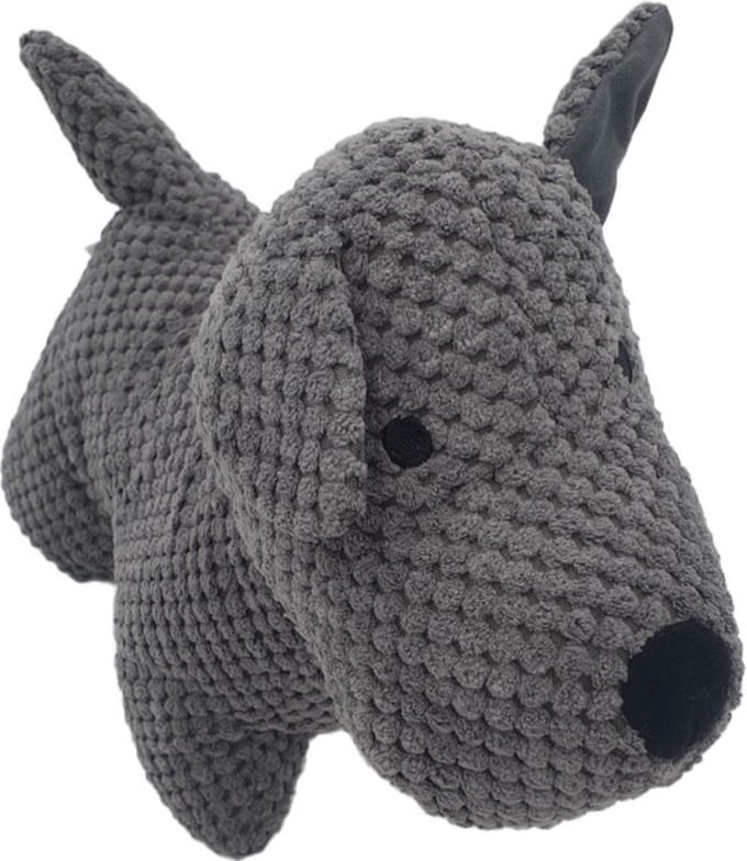 Luxe deurstopper - Hond - 1kg - Donkergrijs