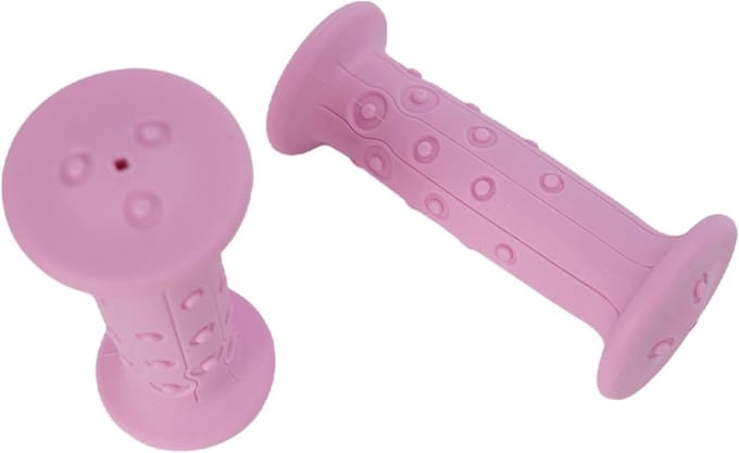 Fiets Handvatten - Stuur Grips - Kinderfiets - Antislip Rubber - 18 Mm Binnendiameter - Roze