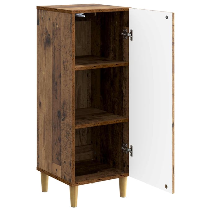 vidaXL - Dressoir - Oud - hout - 33 - x - 34,5 - x - 90 - cm - Bewerkt - hout