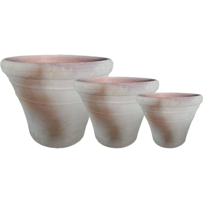 PTMD - Pot Palle - Wit - 55x55x45cm - Set van 3