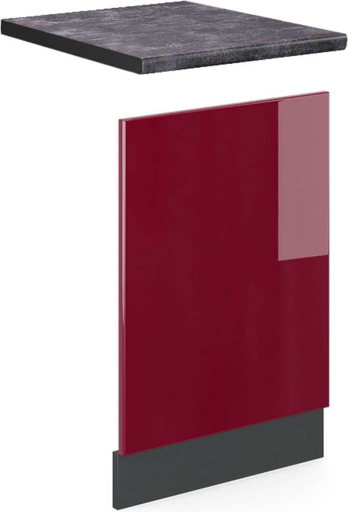 Vicco R-Line Frontpaneel – 45 cm, WB Antraciet Rood