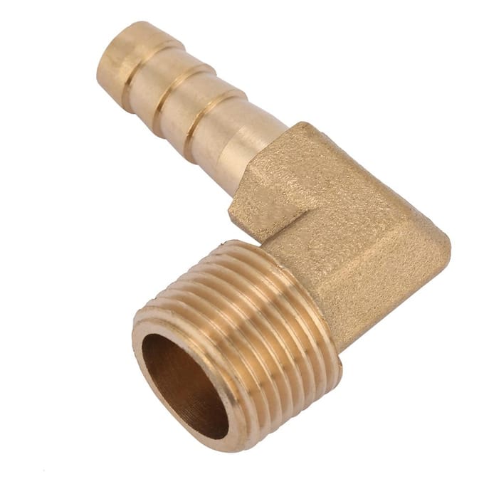 2 stuks set G38 buitendraad messing elleboog slangtule koppelstuk connector verloopstuk fitting(8 mm)
