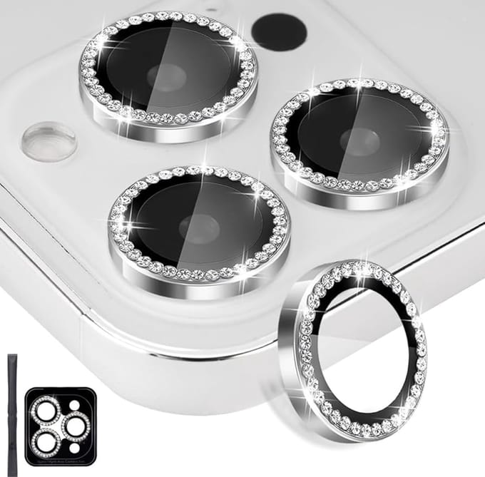 Mobile5 - Apple iPhone 17 Pro Max - Camera lens protector - Gehard glas - 9H Bescherming - Diamant