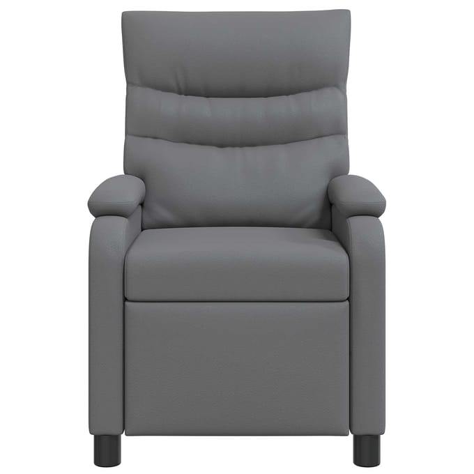 vidaXL - Recliner - Grijs - Kunstleer