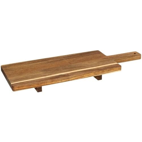 5Five Serveerplank voor hapjes/tapas - 25 x 70 cm - acacia hout - borrelplank - Extra groot