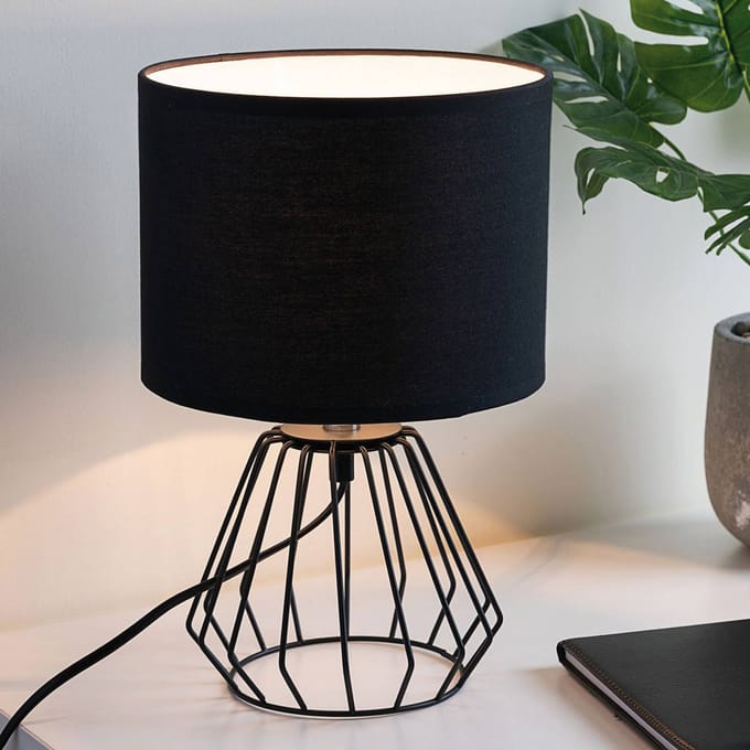 Pauleen LED Tafellamp Shiny Diamond - E27 - Max. 20W - Woonkamer, Slaapkamer & Eetkamer - Zwart