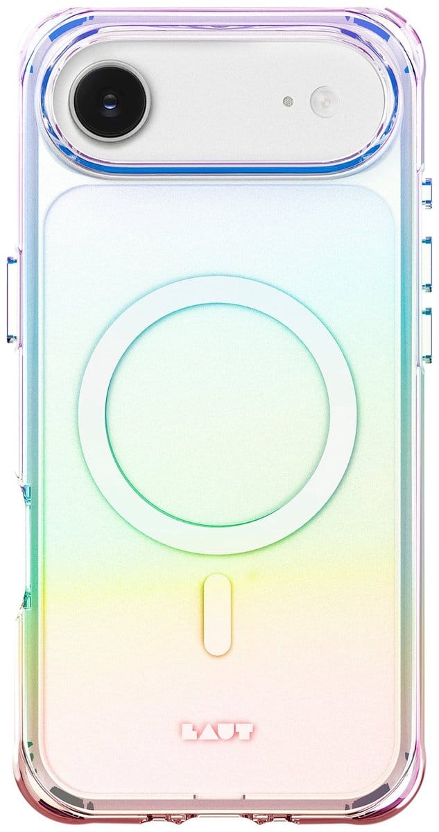 LAUT Aero Holo iPhone Air Hoesje – Holo Pearl – Transparant – MagSafe Compatibe