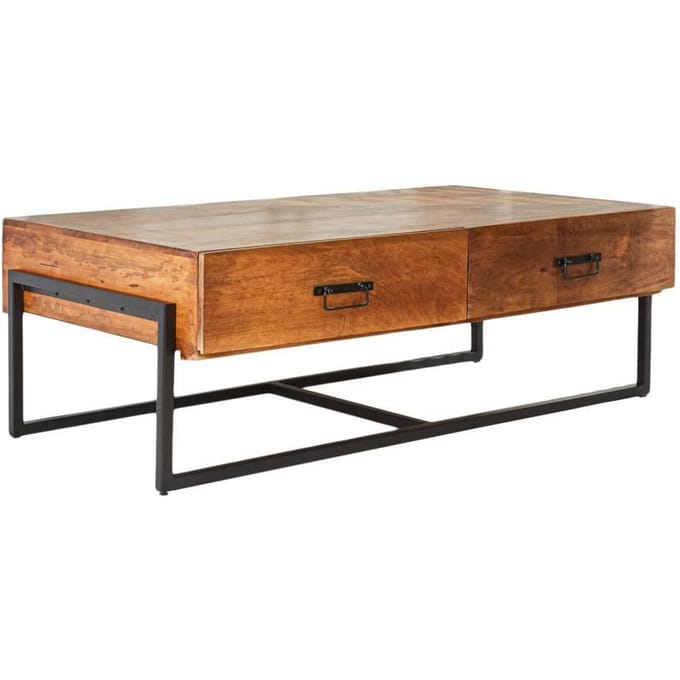 Dimehouse Industriële Salontafel Emma - Mangohout