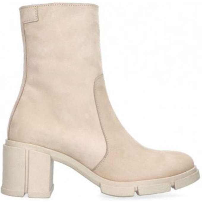 Tango Romy Heel 1 Enkellaarsjes Hak - Beige - Maat 40