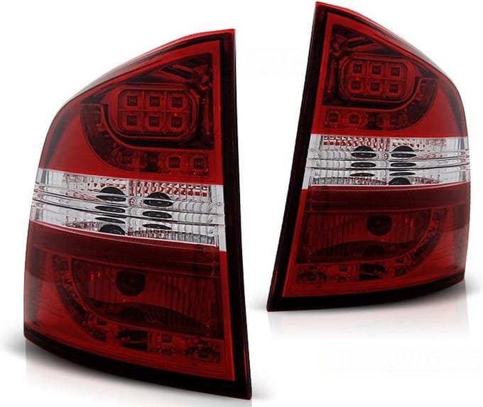 Achterlichten SKODA OCTAVIA II Combi Station 04-12 ROOD HELDER LED