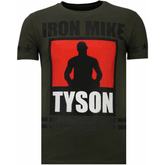 Local Fanatic Iron mike tyson rhinestone t-shirt