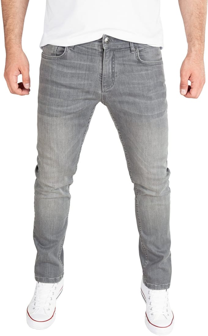 WOTEGA Heren Jeans Alistar – Katoen Stretch – Grijs – 5-pocket