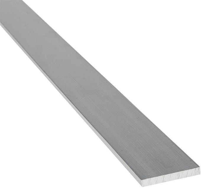 Aluminium Platte Stang 20x10 mm Lengte 1 Meter
