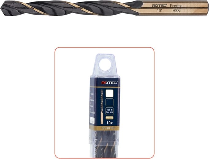 Rotec HSS-R spiraalboor, 'Precise', ø7,5 (10 st.)