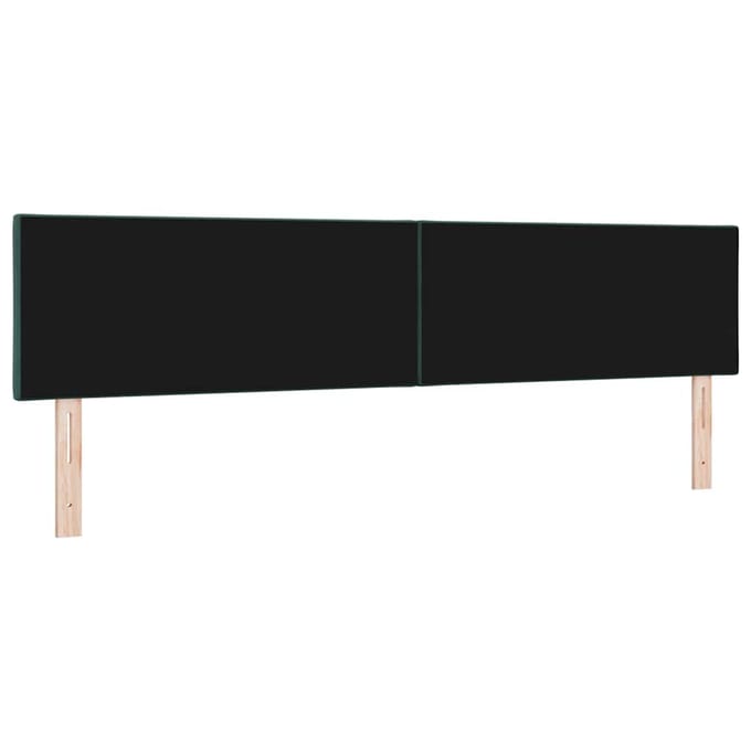 vidaXL - Hoofdbord - Donkergroen - 200 - cm - Fluweel