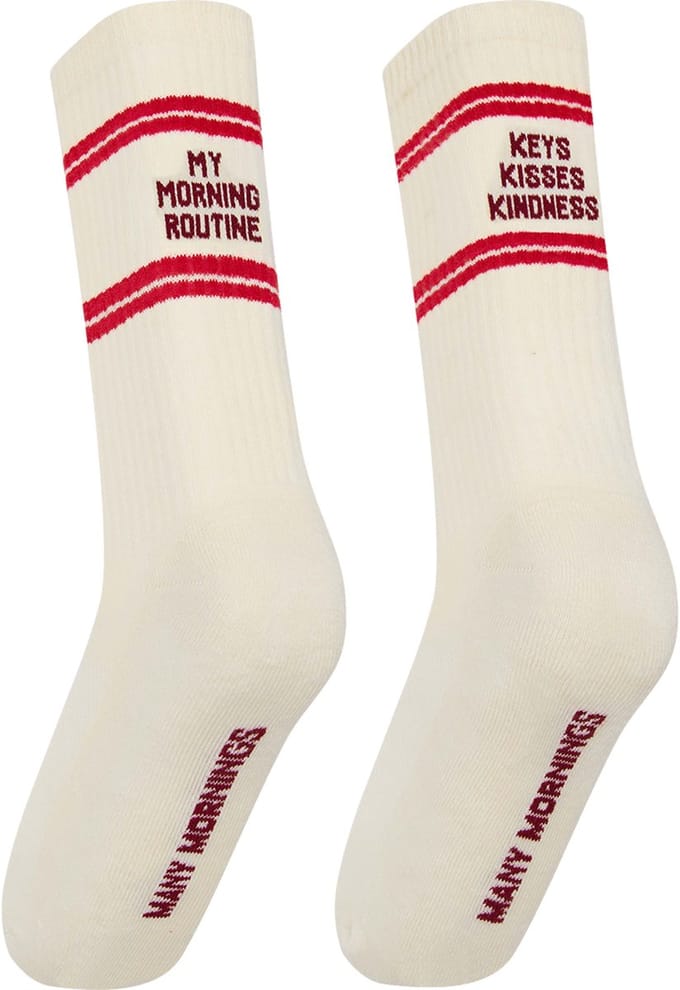 Many Mornings unisex sportsokken - Kind Routine - Unisex - Maat: 43 - 46