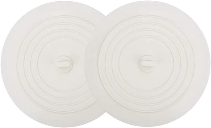 Bad Stopper - Afvoerplug - Water Dicht Maken - Universele Pasvorm - 2 stuks 15 cm - Wit