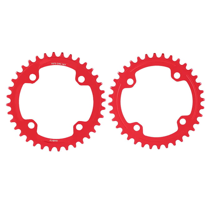 32343638T BCD 104 VTT Acier Plateau Simple Réparation (Rouge 36T)