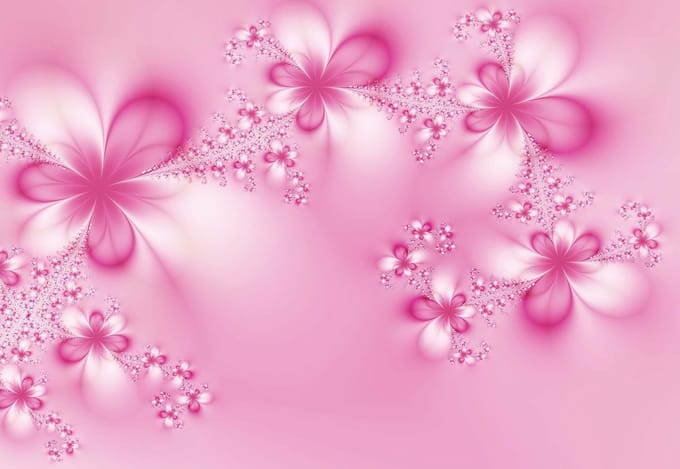 Fotobehang Flowers Abstract Nature | PANORAMIC - 250cm x 104cm | 130g/m2 Vlies