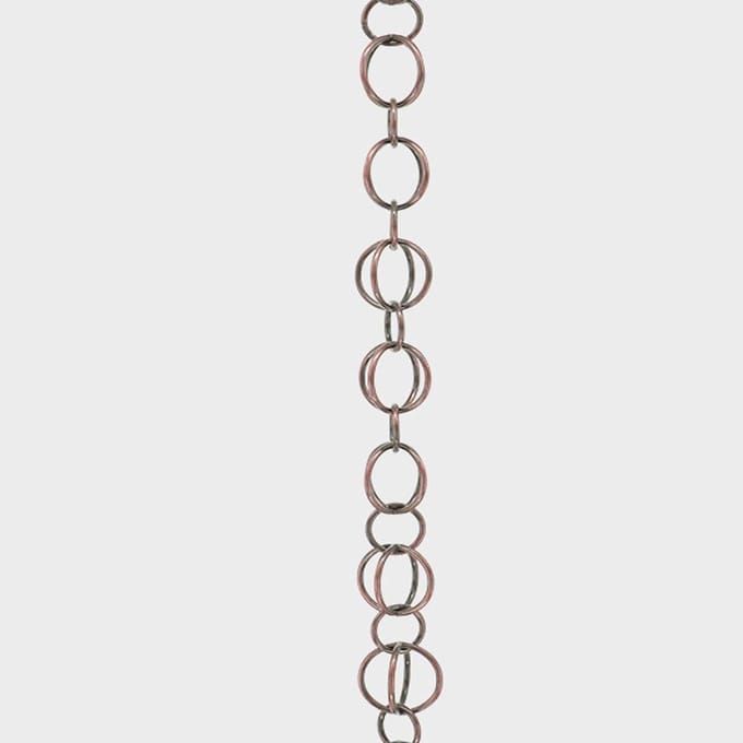 Decoratieve regenketting - Functionele afvoer - Buiten decoreren - Elegant dubbel ring ontwerp - 1 meter tot 10 meter