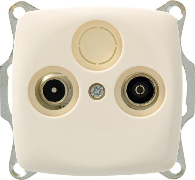 PLIEGER aurora | coax wandcontactdoos | creme
