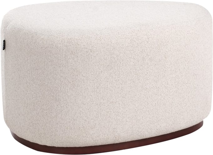 SACO - Poef - Lichtbeige - Polyester