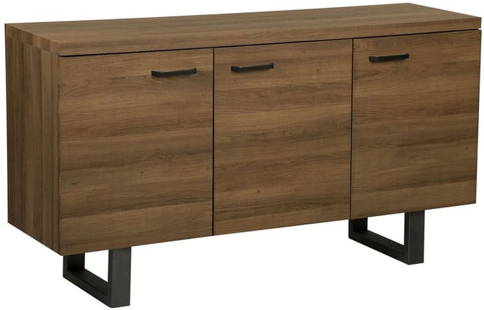 TIMBER L - Sideboard - Donkere houtkleur - MDF