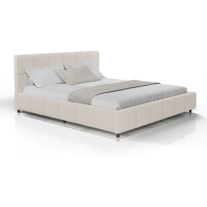Gestoffeerd Bed Florence - 180x200cm - Beige