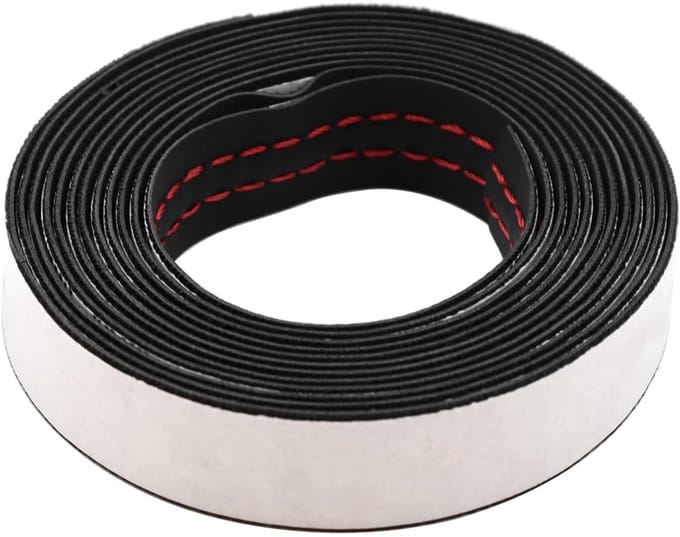 Dailygoods- Sierstrip 2M - Zelfklevend - Auto Accessoires - Interieurdecoratie - Rood - Leer - Interieurstrips