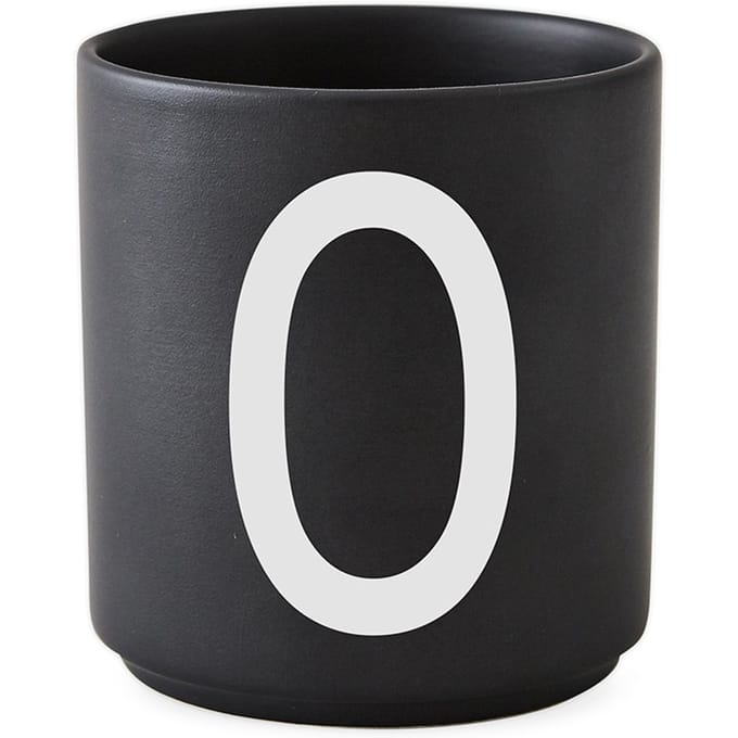 DESIGN LETTERS - Personal beker porselein  - zwart - O