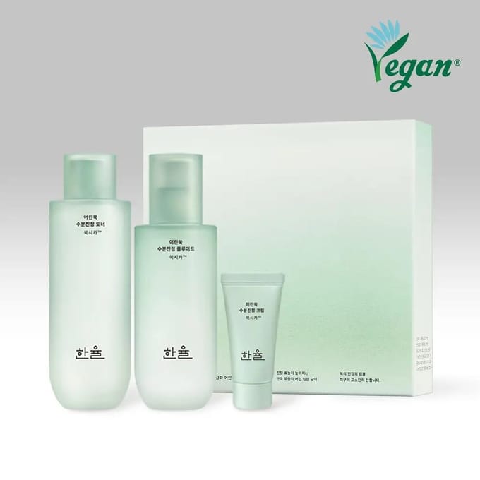 HANYUL Artemisia Kalmerende Hydraterende 2-Staps Set Toner 150ml + Fluïde 125ml white