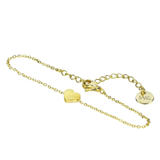 Heart Armband Goud