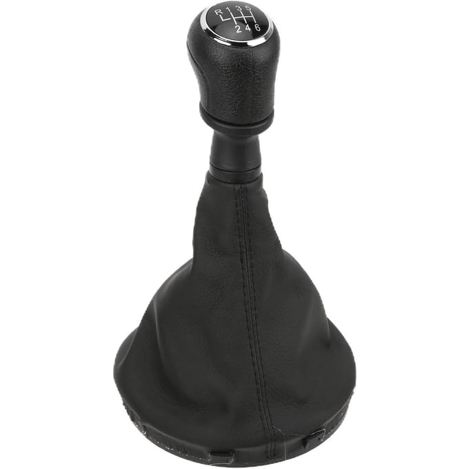 Auto Versnellingspookknop Cover PU Leer Zwart Vervanging voor Transport Multivan Caravelle T5 T6 black