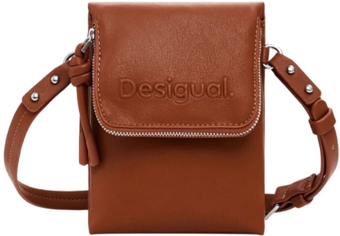 Desigual Telefoontasje Mone Phone Bag Camel Lichtbruin