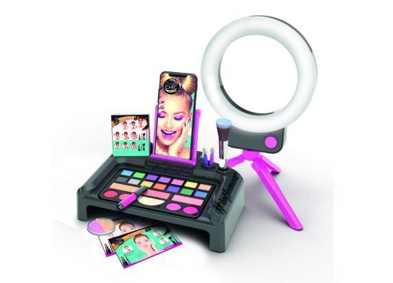 Clementoni Crazy Chic - Make Up Studio - Make Up Set voor Kinderen - met LED Ringlamp - Vanaf 10 jaar