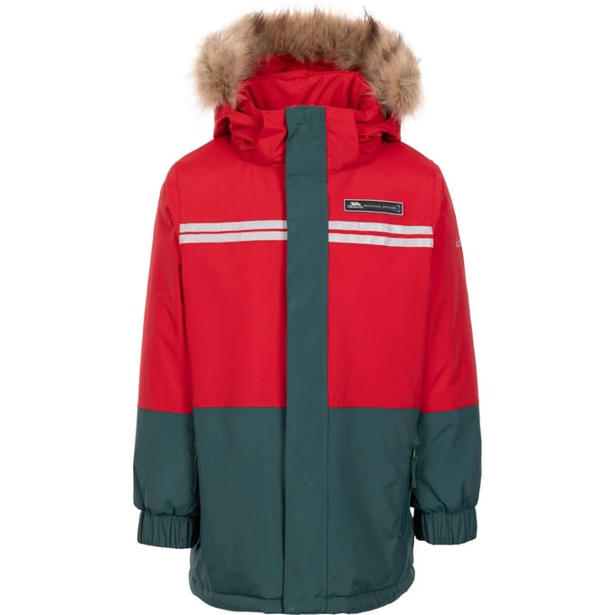 Trespass Regenjas Laytone voor kinderen (Rood)